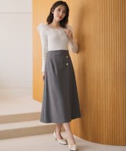 画像をギャラリービューアに読み込む, ラップ風Aラインタックスカート/MM537204