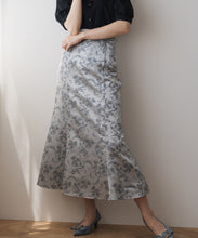 画像をギャラリービューアに読み込む, ボタニカルジャガードマーメイドスカート/MM537207