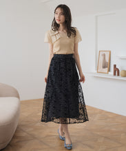 画像をギャラリービューアに読み込む, テープ刺繍フレアスカート/MM537208