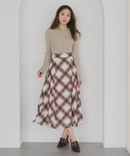 画像をギャラリービューアに読み込む, バイアスチェックプリントスカート/MM537213