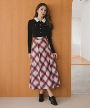 画像をギャラリービューアに読み込む, バイアスチェックプリントスカート/MM537213