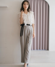 画像をギャラリービューアに読み込む, ベロアリボン2タックワイドパンツ/MM537302