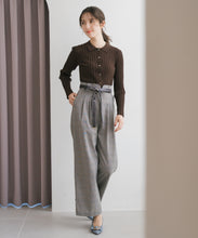 画像をギャラリービューアに読み込む, ベロアリボン2タックワイドパンツ/MM537302