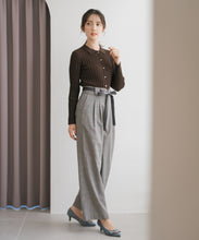 画像をギャラリービューアに読み込む, ベロアリボン2タックワイドパンツ/MM537302