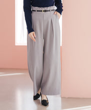 画像をギャラリービューアに読み込む, 合皮ベルト付きフリルタックワイドパンツ/MM537303