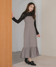 画像をギャラリービューアに読み込む, ギャザーショルダーマーメイドジャンスカ/MM537416