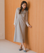 画像をギャラリービューアに読み込む, ラッフルアシメフリルラップ風タイトワンピース/MM537419