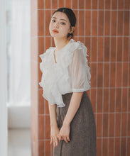 画像をギャラリービューアに読み込む, フリルレイヤードブラウス/MM538106
