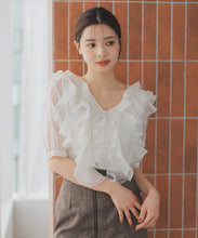 画像をギャラリービューアに読み込む, フリルレイヤードブラウス/MM538106