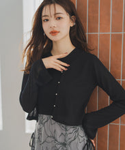 画像をギャラリービューアに読み込む, フレア袖シアーカーディガン/MM538402