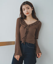 画像をギャラリービューアに読み込む, ラッフルシアーカーディガン/MM538404