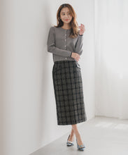 画像をギャラリービューアに読み込む, ベーシック総針配色カーディガン/MM538406
