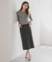 画像をギャラリービューアに読み込む, ツイードチェックタイトスカート/MM547204