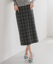 画像をギャラリービューアに読み込む, ツイードチェックタイトスカート/MM547204