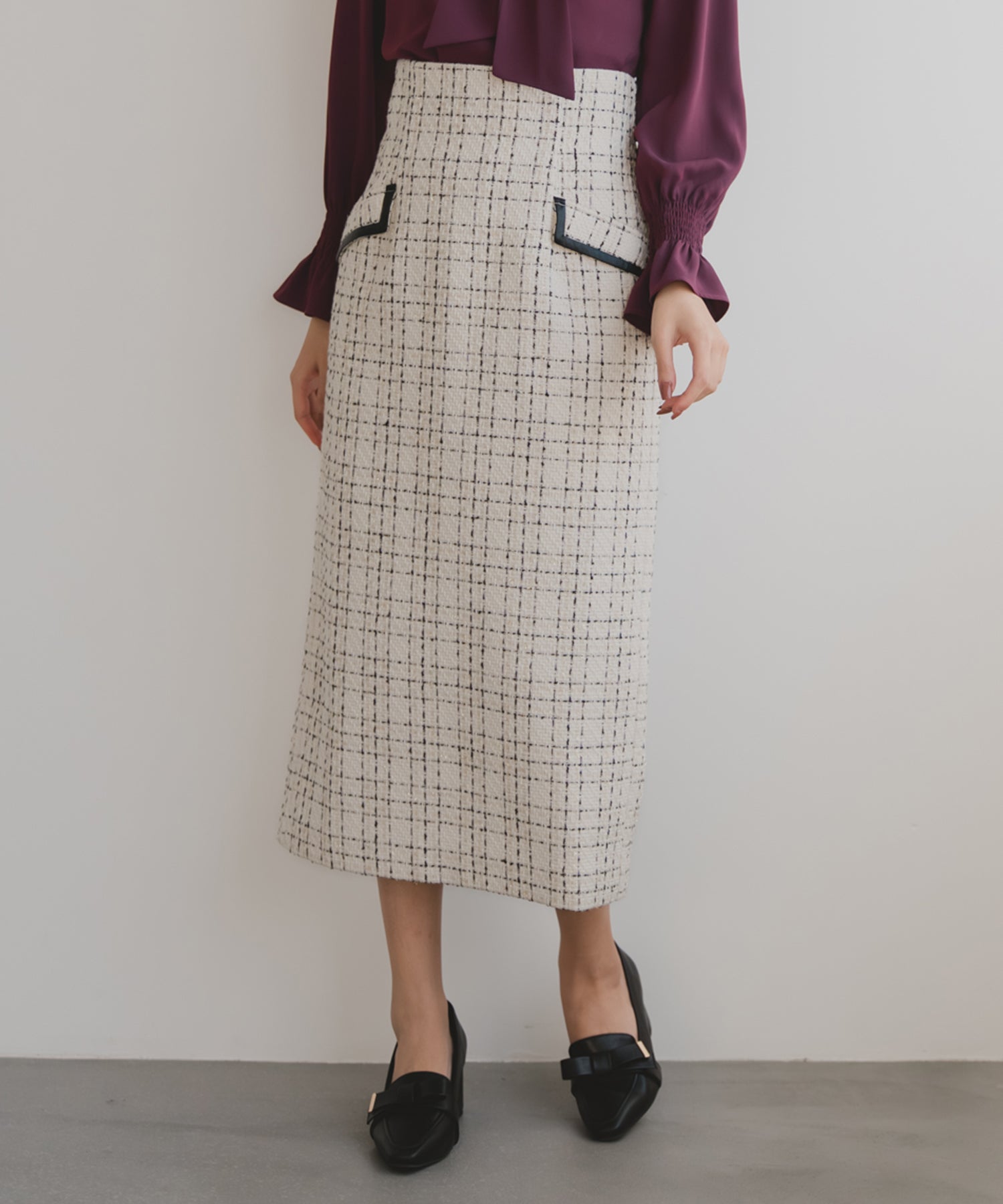 ツイードチェックタイトスカート/MM547204 – MISCH MASCH|31 Sons de mode