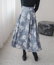 画像をギャラリービューアに読み込む, 水彩フラワーカットジャガードスカート/MM547213