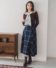 画像をギャラリービューアに読み込む, ロービングチェックAラインミディスカート/MM547215