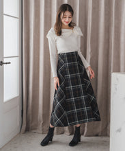 画像をギャラリービューアに読み込む, ロービングチェックAラインミディスカート/MM547215