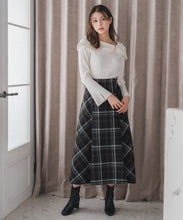 画像をギャラリービューアに読み込む, ロービングチェックAラインミディスカート/MM547215