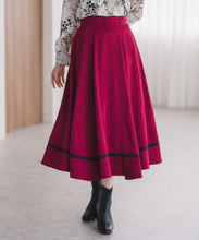 画像をギャラリービューアに読み込む, 裾配色フレアスカート/MM547218