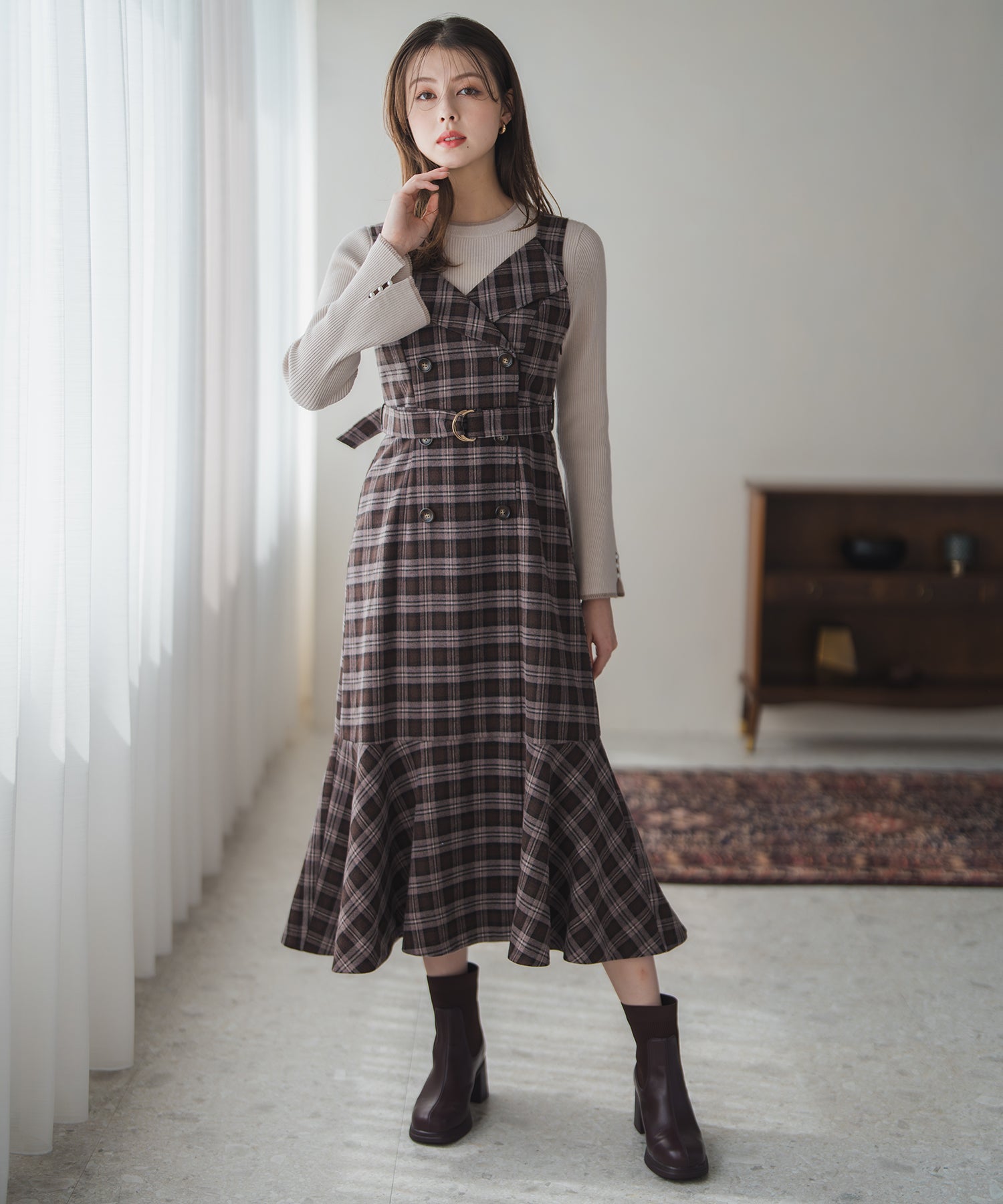 チェックトレンチジャンスカ/MM547414 – MISCH MASCH|31 Sons de mode