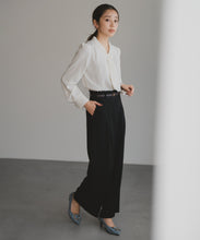 画像をギャラリービューアに読み込む, バー付きタイブラウス/MM548105