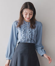 画像をギャラリービューアに読み込む, フリルギャザーブラウス/MM548107