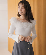 画像をギャラリービューアに読み込む, 2wayシアーフリルニット/MM548301