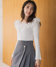 画像をギャラリービューアに読み込む, 2wayシアーフリルニット/MM548301