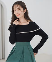 画像をギャラリービューアに読み込む, 2way配色アシメケープニット/MM548303