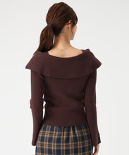 画像をギャラリービューアに読み込む, アシメリボン2wayフレア袖ニット/MM548306