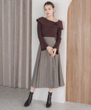 画像をギャラリービューアに読み込む, アシメリボン2wayフレア袖ニット/MM548306