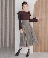 画像をギャラリービューアに読み込む, アシメリボン2wayフレア袖ニット/MM548306