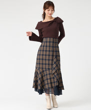 画像をギャラリービューアに読み込む, アシメリボン2wayフレア袖ニット/MM548306