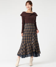 画像をギャラリービューアに読み込む, アシメリボン2wayフレア袖ニット/MM548306