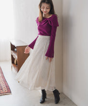 画像をギャラリービューアに読み込む, アシメリボン2wayフレア袖ニット/MM548306