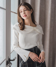 画像をギャラリービューアに読み込む, アシメリボン2wayフレア袖ニット/MM548306