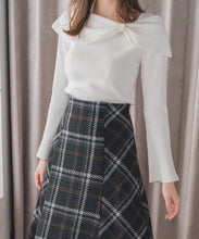 画像をギャラリービューアに読み込む, アシメリボン2wayフレア袖ニット/MM548306