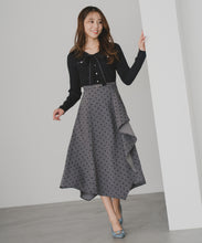 画像をギャラリービューアに読み込む, 配色ボウタイケーブルニット/MM548307