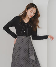 画像をギャラリービューアに読み込む, 配色ボウタイケーブルニット/MM548307