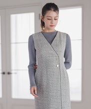 画像をギャラリービューアに読み込む, ラメ配色フレア袖ハイネックニット/MM548308