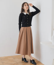 画像をギャラリービューアに読み込む, 取り外し襟付きケーブルカーディガン/MM548402