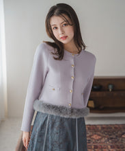 画像をギャラリービューアに読み込む, 裾ファーニットカーディガン/MM548407