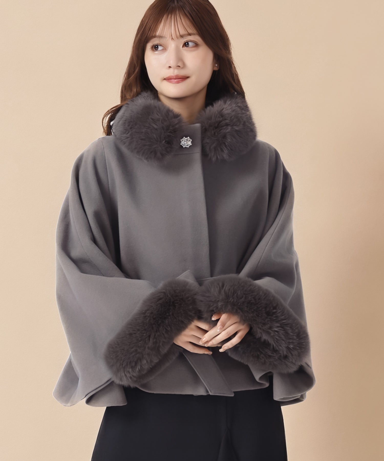 ブローチ付きポンチョコート/MM548603 – MISCH MASCH|31 Sons de mode