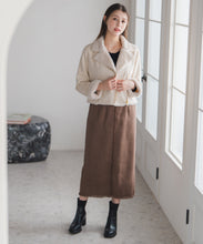 画像をギャラリービューアに読み込む, ファー付きスエードライダースジャケット/MM548608