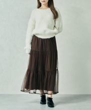 画像をギャラリービューアに読み込む, WEB限定 ニット×チュールスカートセットアップ/MM557408