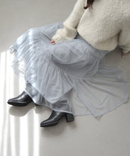 画像をギャラリービューアに読み込む, WEB限定 ニット×チュールスカートセットアップ/MM557408