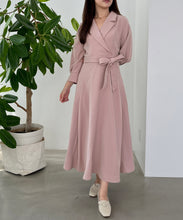 画像をギャラリービューアに読み込む, テーラードフレアワンピース/MM557412