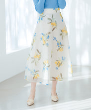 画像をギャラリービューアに読み込む, 【予約販売/2月下旬発売予定】ボタニカルオーガンジーフラワースカート/MM617203