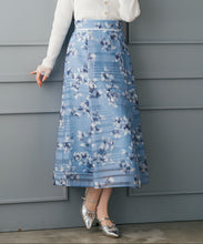 画像をギャラリービューアに読み込む, 花柄メッシュボーダースカート/MM617208